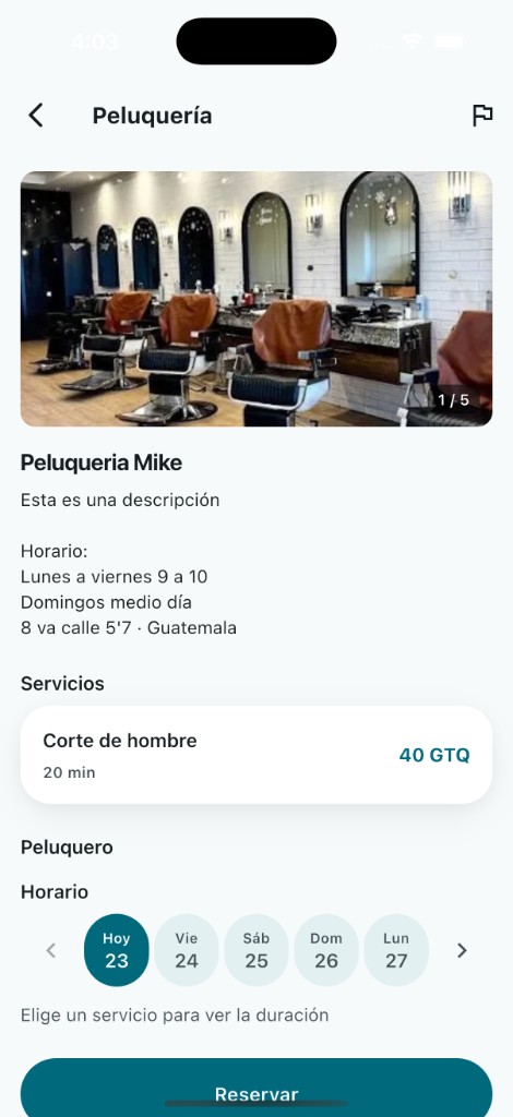 Detalle de un negocio en Jolom